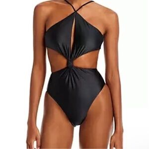Black cutout swimsuit nwot